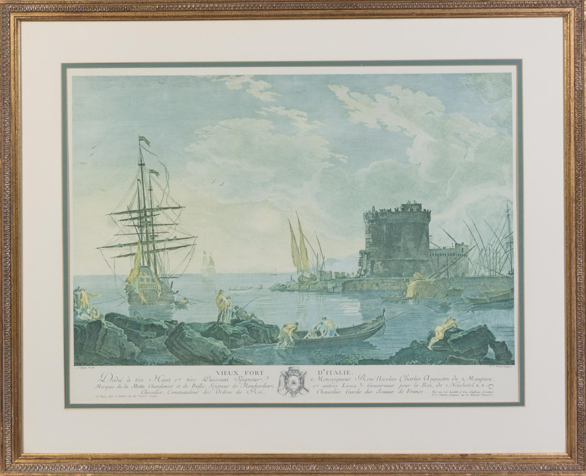 A Nautical Print 15 3/4 x 23 3/4 inches.