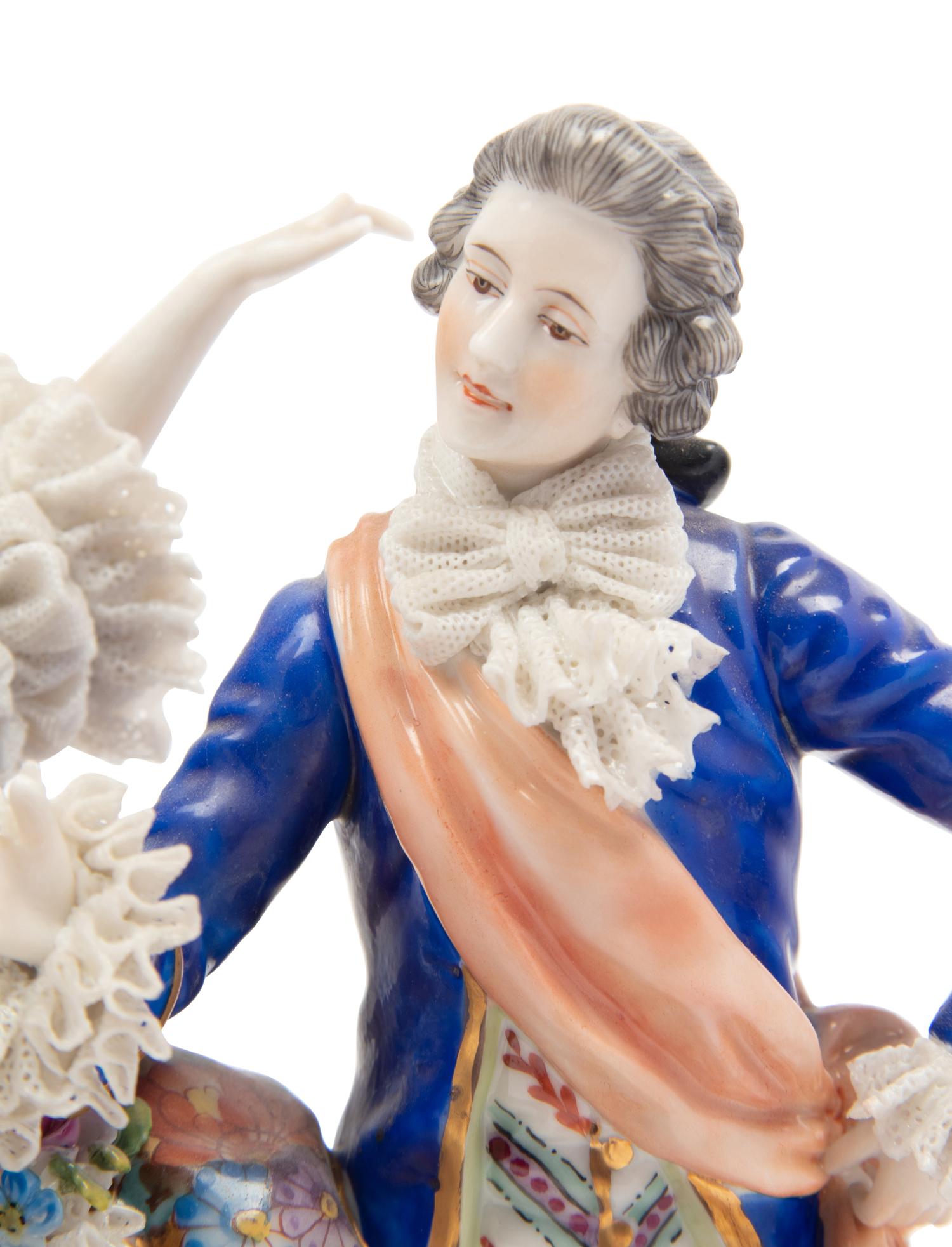 A Capodimonte Porcelain Figural Group