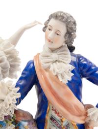 A Capodimonte Porcelain Figural Group