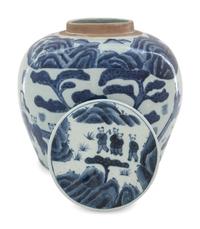 A Canton Export Covered Ginger Jar