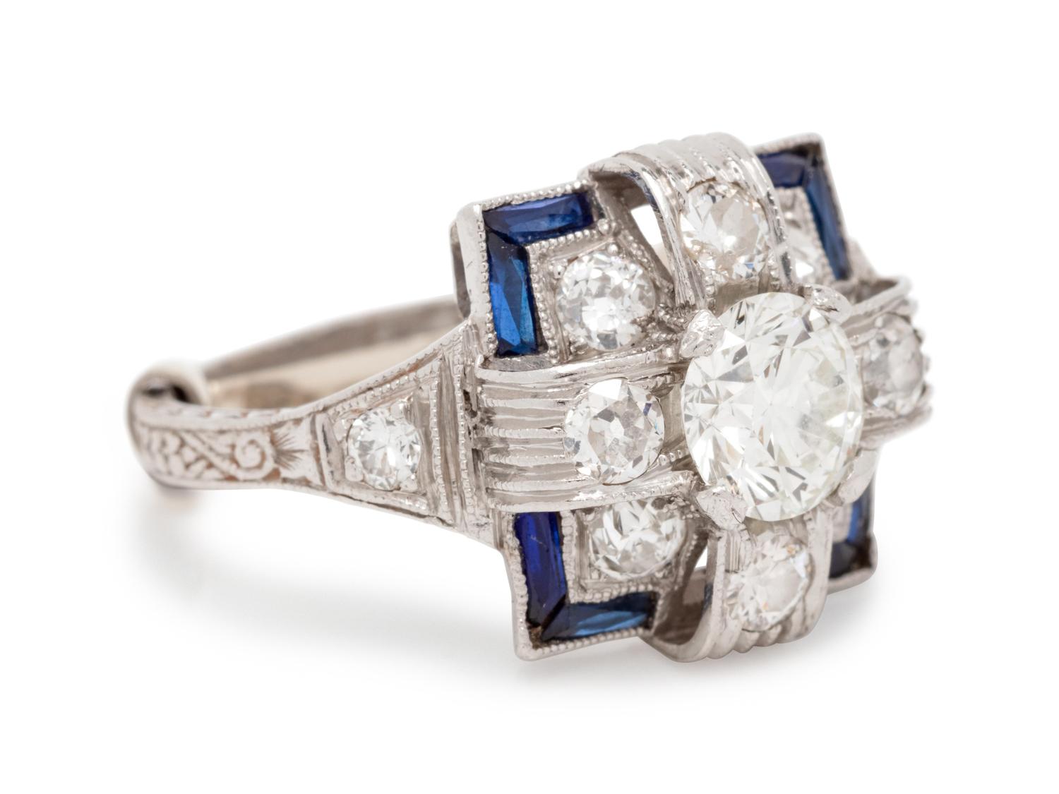 Diamond and Sapphire Ring