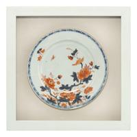 A Set of Three Framed Chinese Export Porcelain Plates
