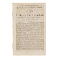 [PRO & ANTI-LINCOLN CAMPAIGN]. A group of 10 pamphlets, comprising: