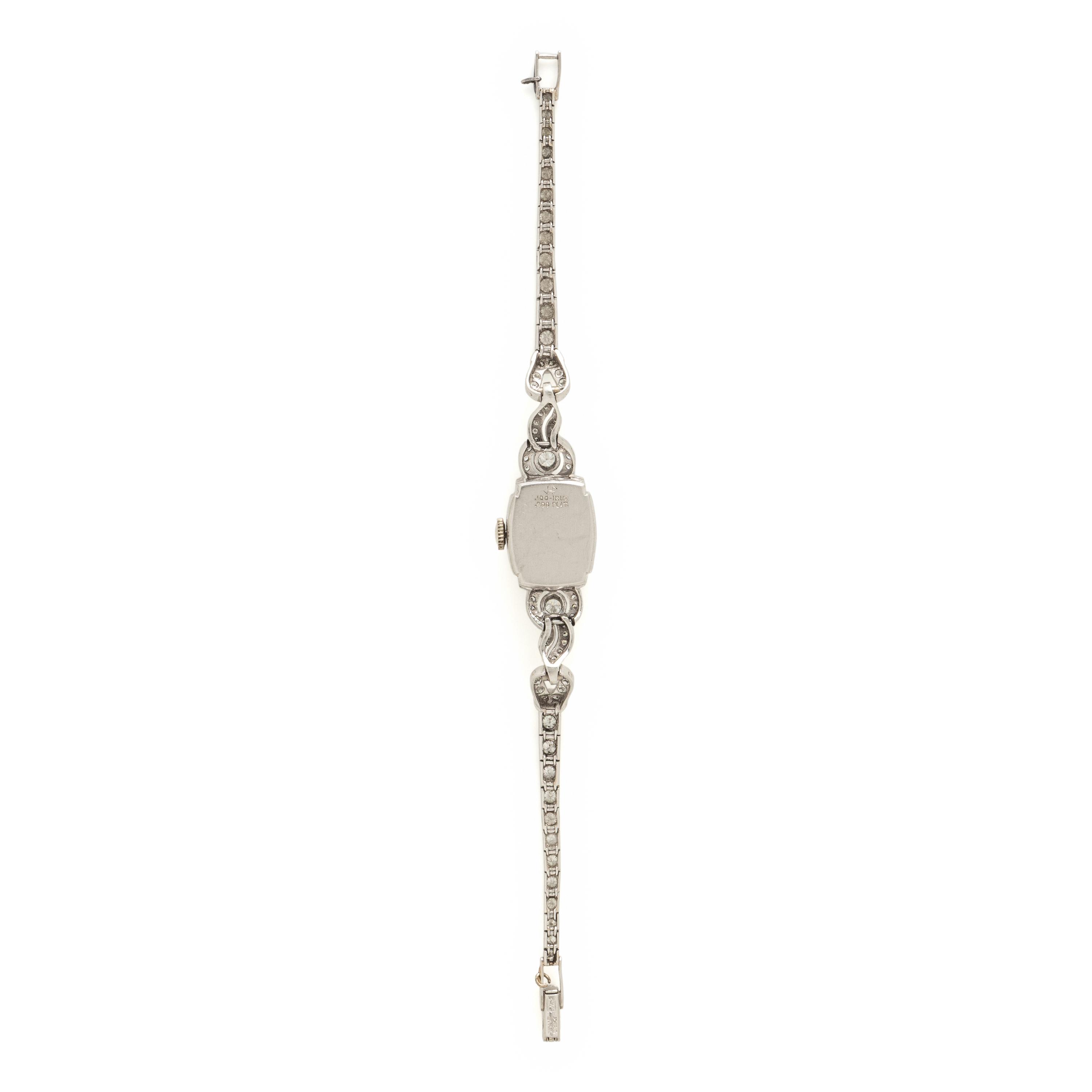 Hamilton, Platinum and Diamond Watch