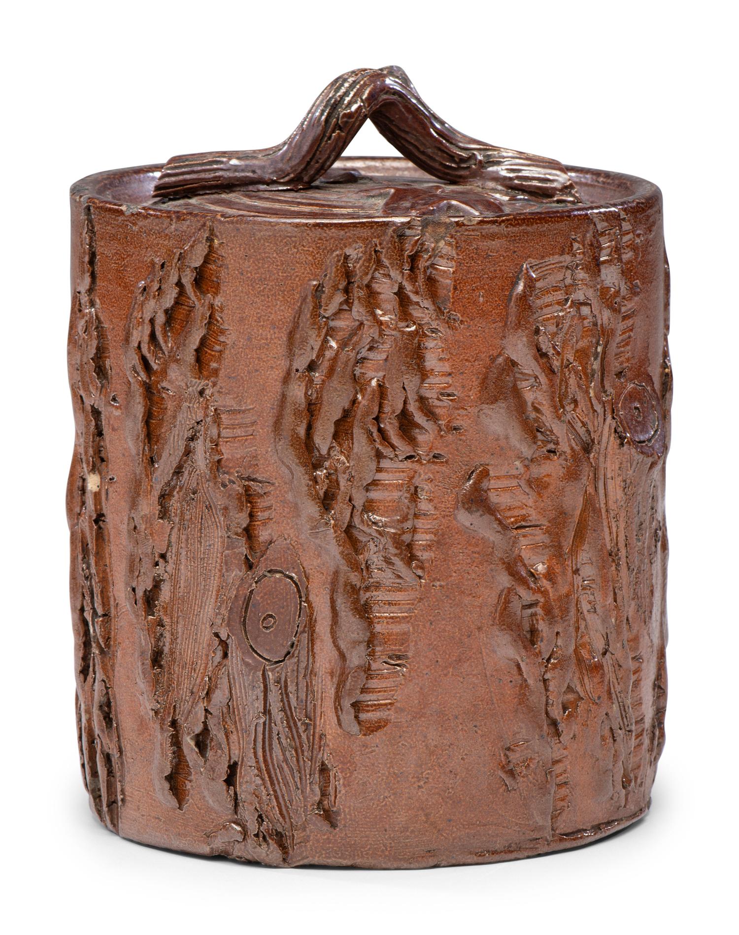 A Rare Stoneware Sugar Canister
