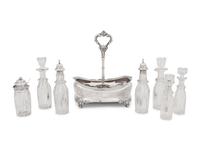 A George III Silver Cruet Set