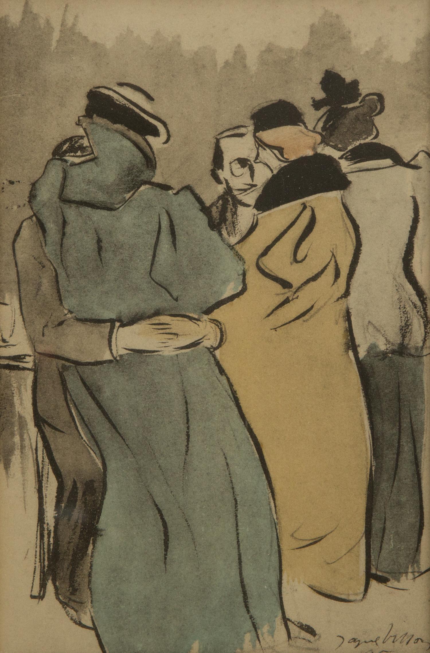 A Portfolio of Prints after Jacques Villon Framed size 18 x 18 inches.