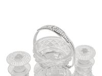 A George III Silver-Plate and Cut Glass Decanter Cruet