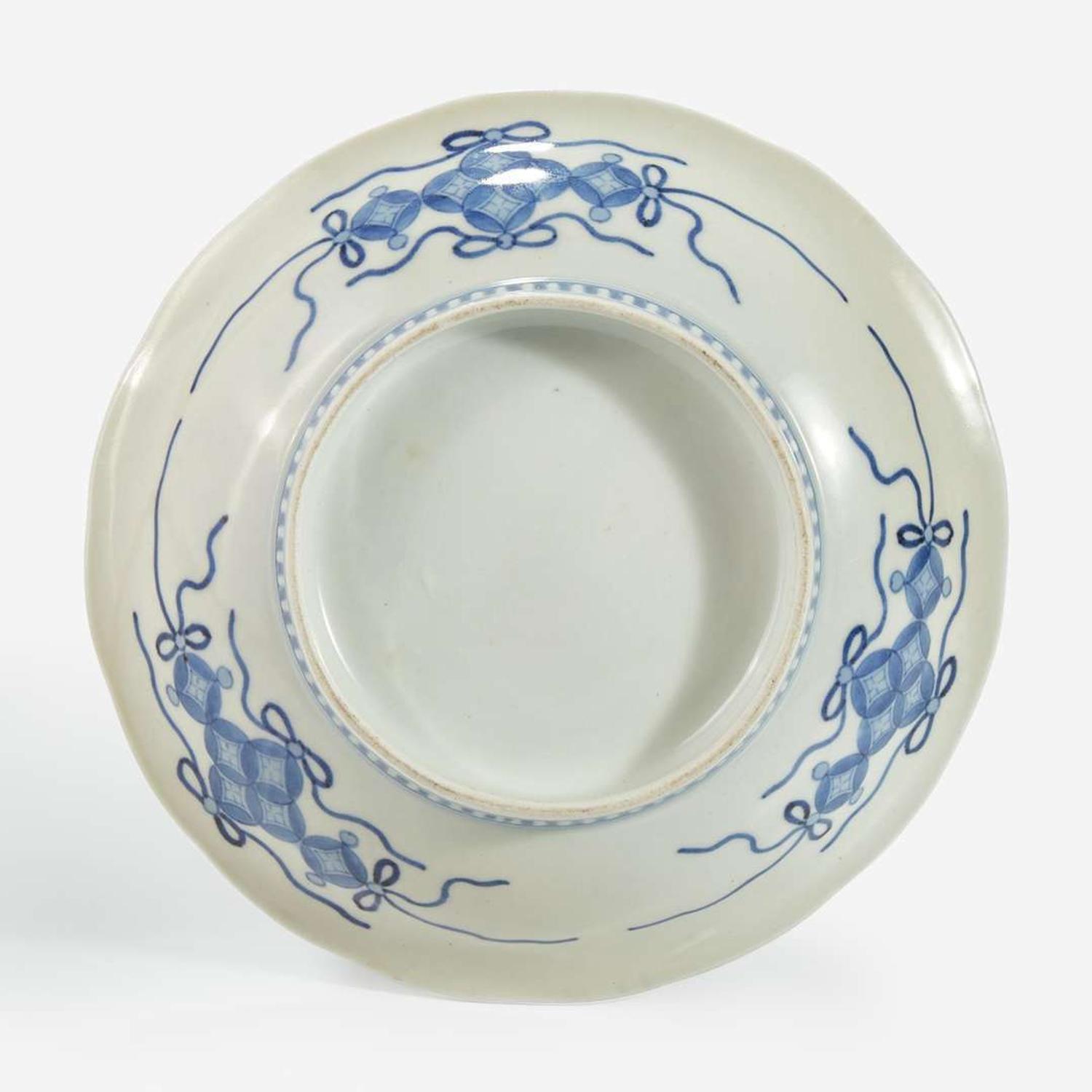 Five Hirado porcelain small figures of boys and a Nabeshima style molded “Dragon” dish 18th to 19th century
