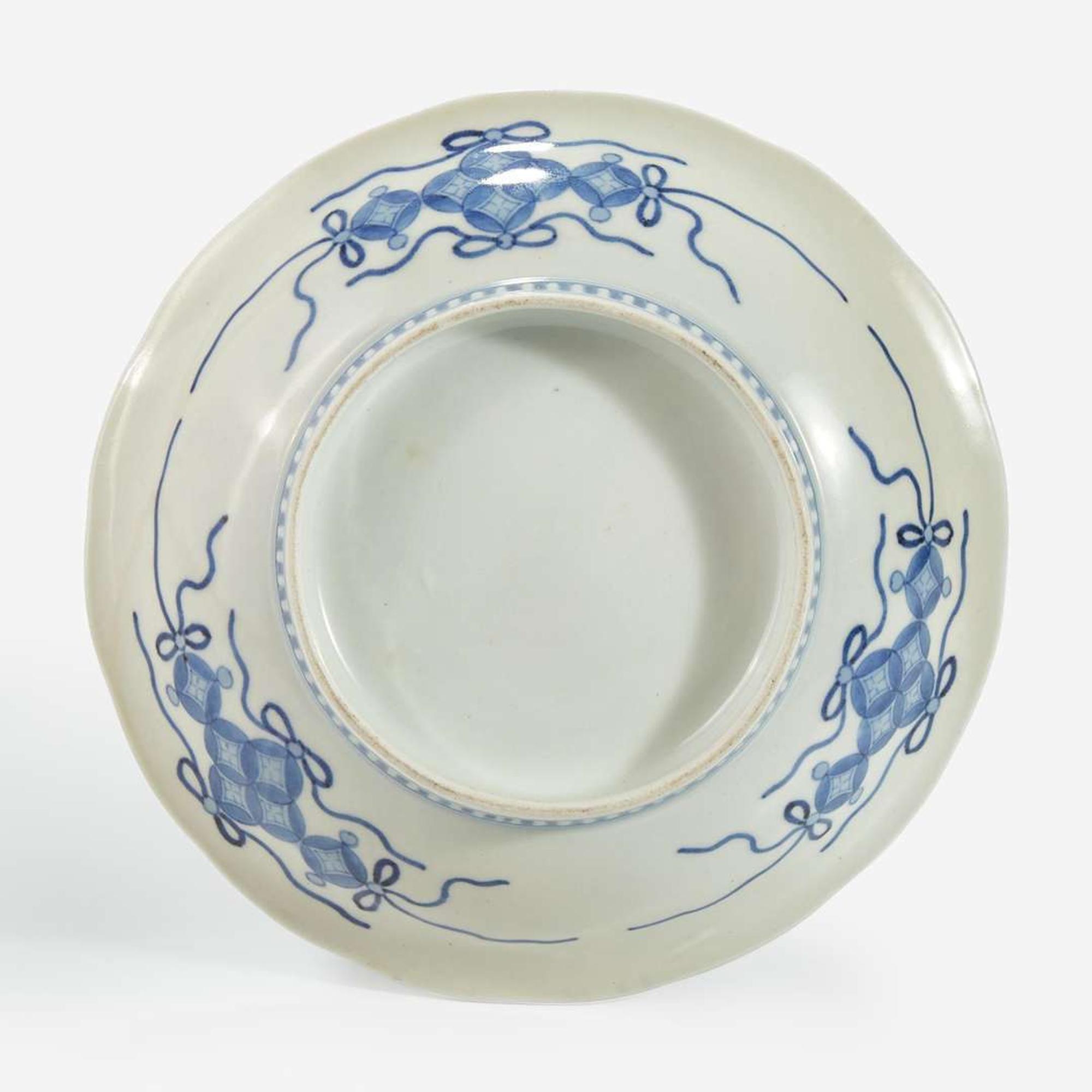 Five Hirado porcelain small figures of boys and a Nabeshima style molded “Dragon” dish 18th to 19th century