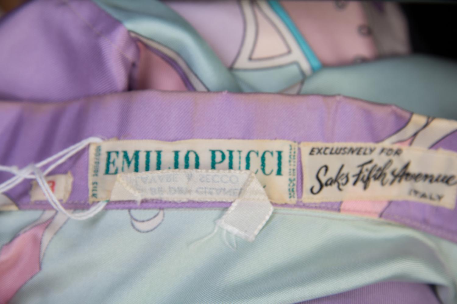 A Pucci Multicolor Silk Blouse,