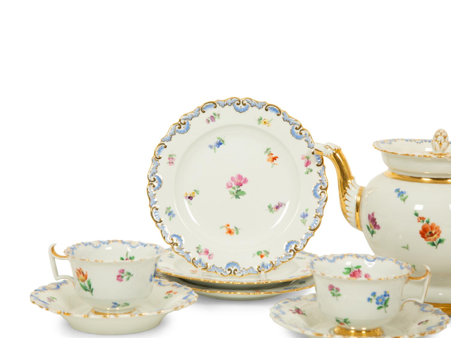 A Meissen Porcelain Dessert Service