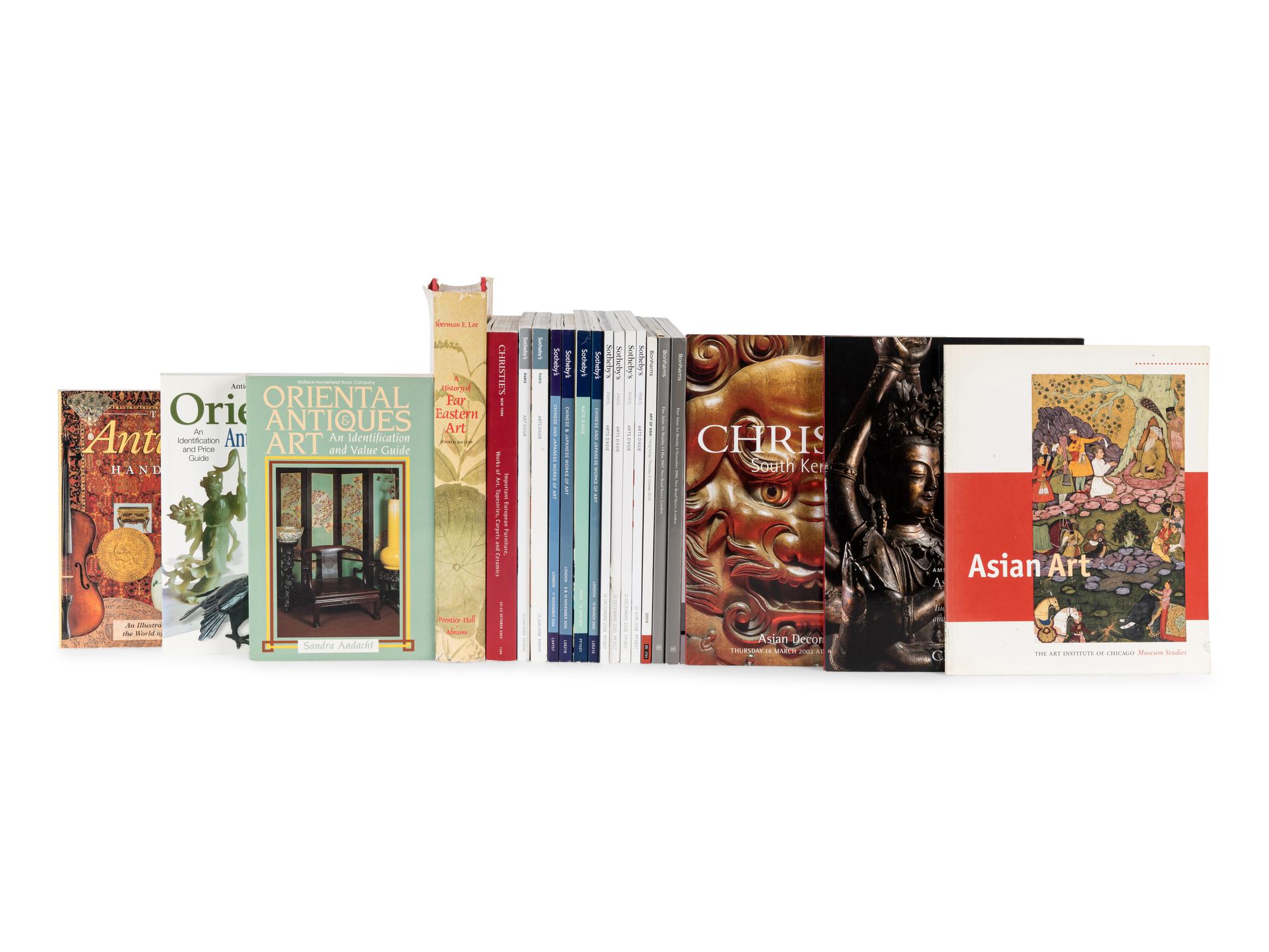 [ASIAN ART] A group of reference works and auction catalogues about Asian art