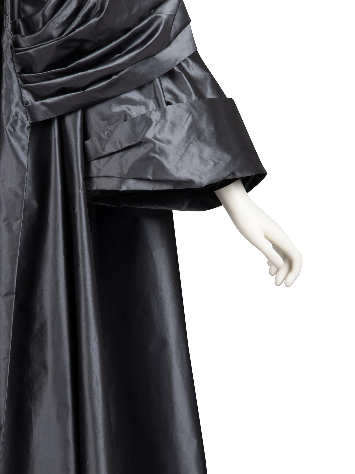 Christian Dior Haute Couture Silver Taffeta Coat, Autumn/Winter 1988-89