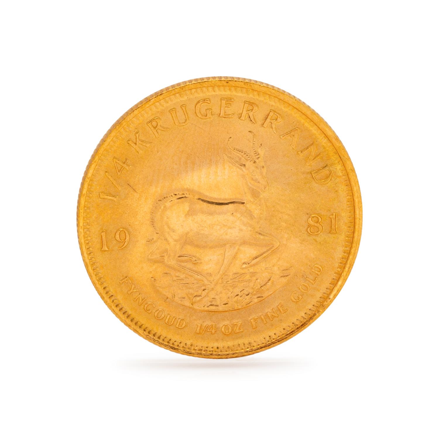A South African 1/4 Krugerrand Coin,