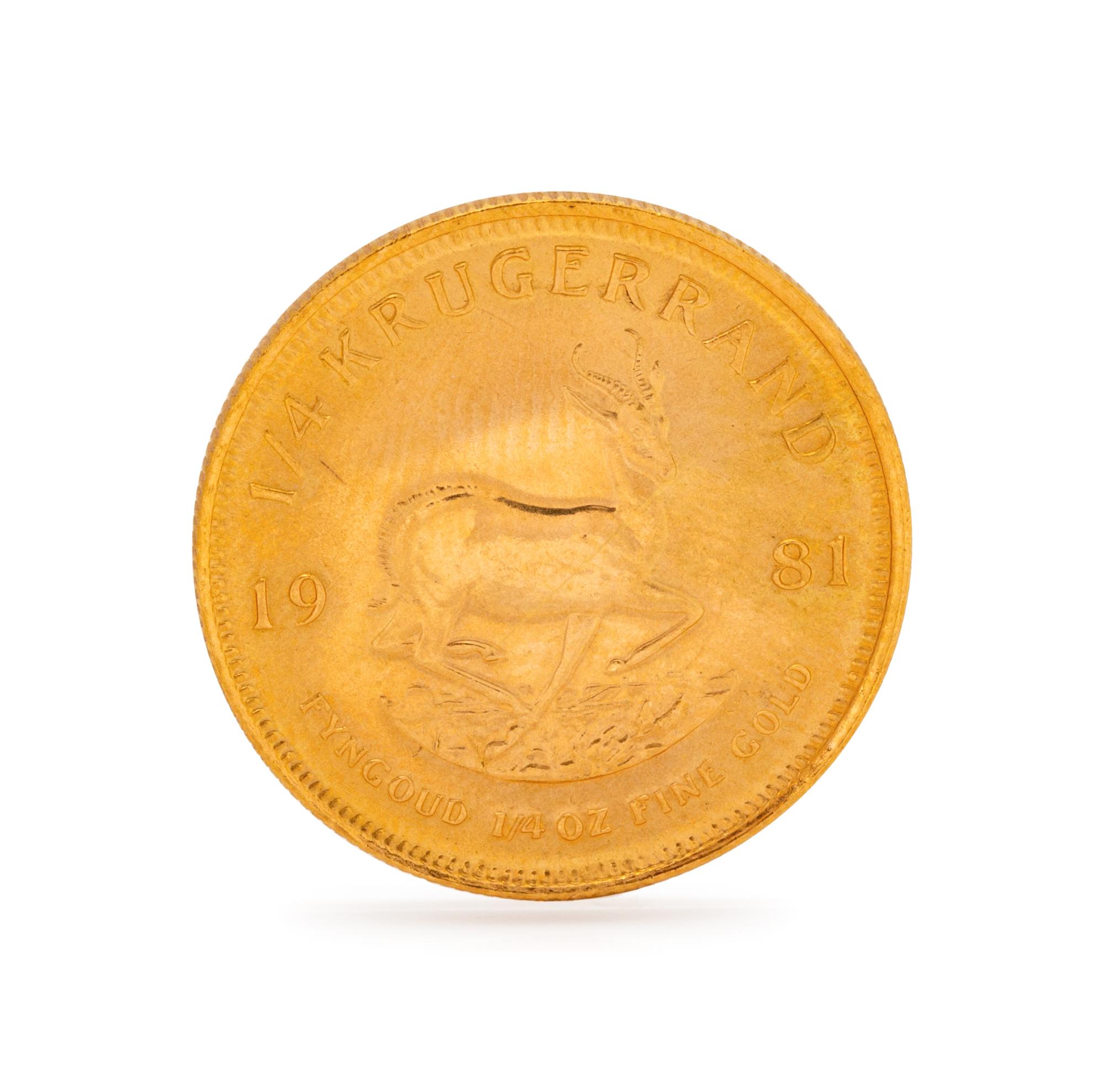 A South African 1/4 Krugerrand Coin,