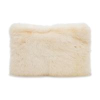 PRADA, WHITE MINK FUR CLUTCH