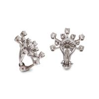 WHITE GOLD AND DIAMOND EARCLIPS