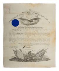[MILITARIA]. A group of 4 commissions for General Herbert Everett Tutherly, Commander of Squadron at the Battle of San Juan Hill, signed by Presidents GRANT, HAYES, HARRISON, and MCKINLEY.