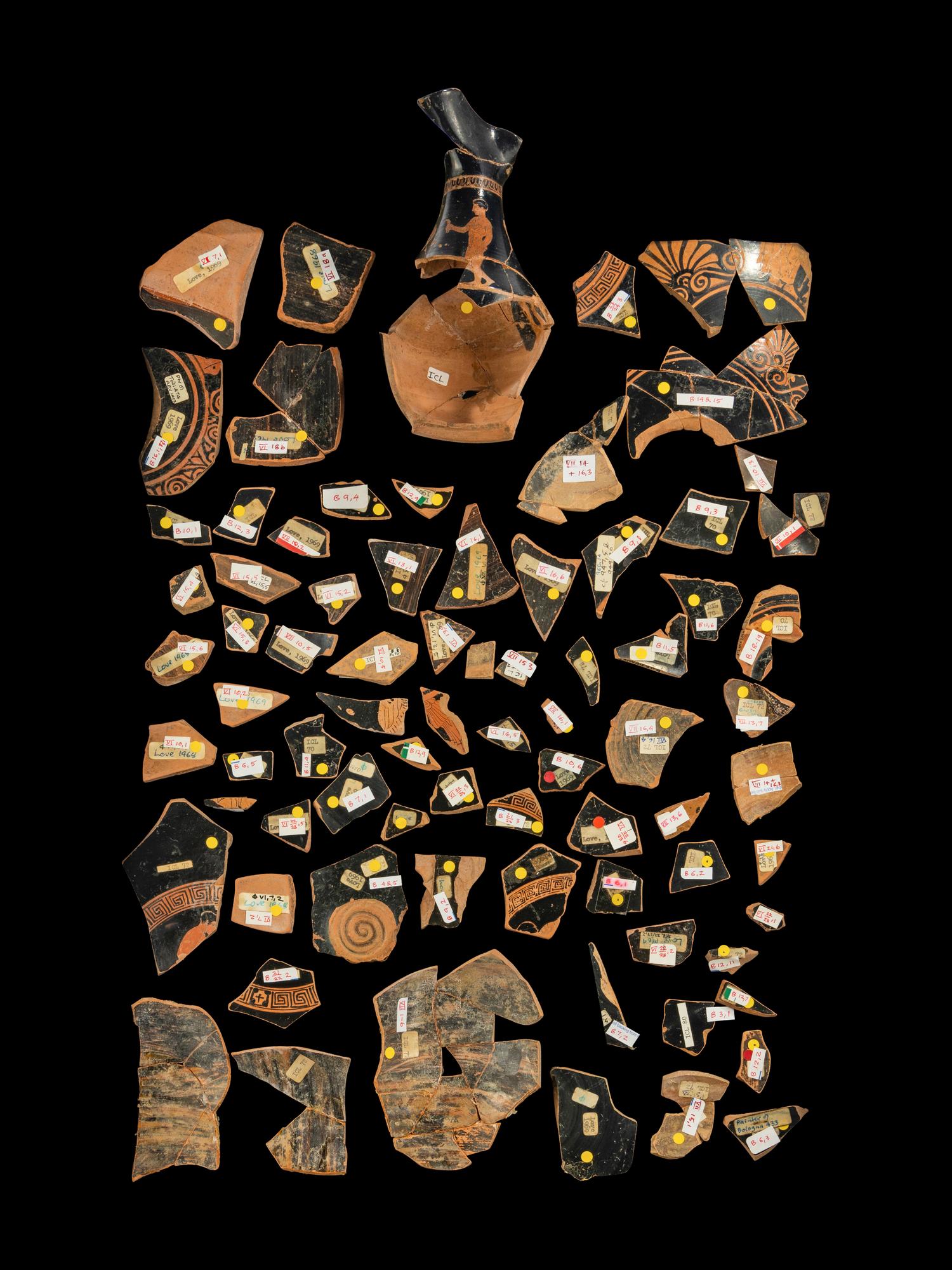 78 Attic Red-Figured Vase Fragments