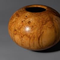 Turned wood bowl