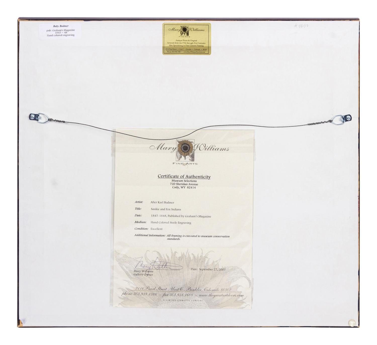 BODMER, Karl (1809-1893), after Saukie & Fox Indians