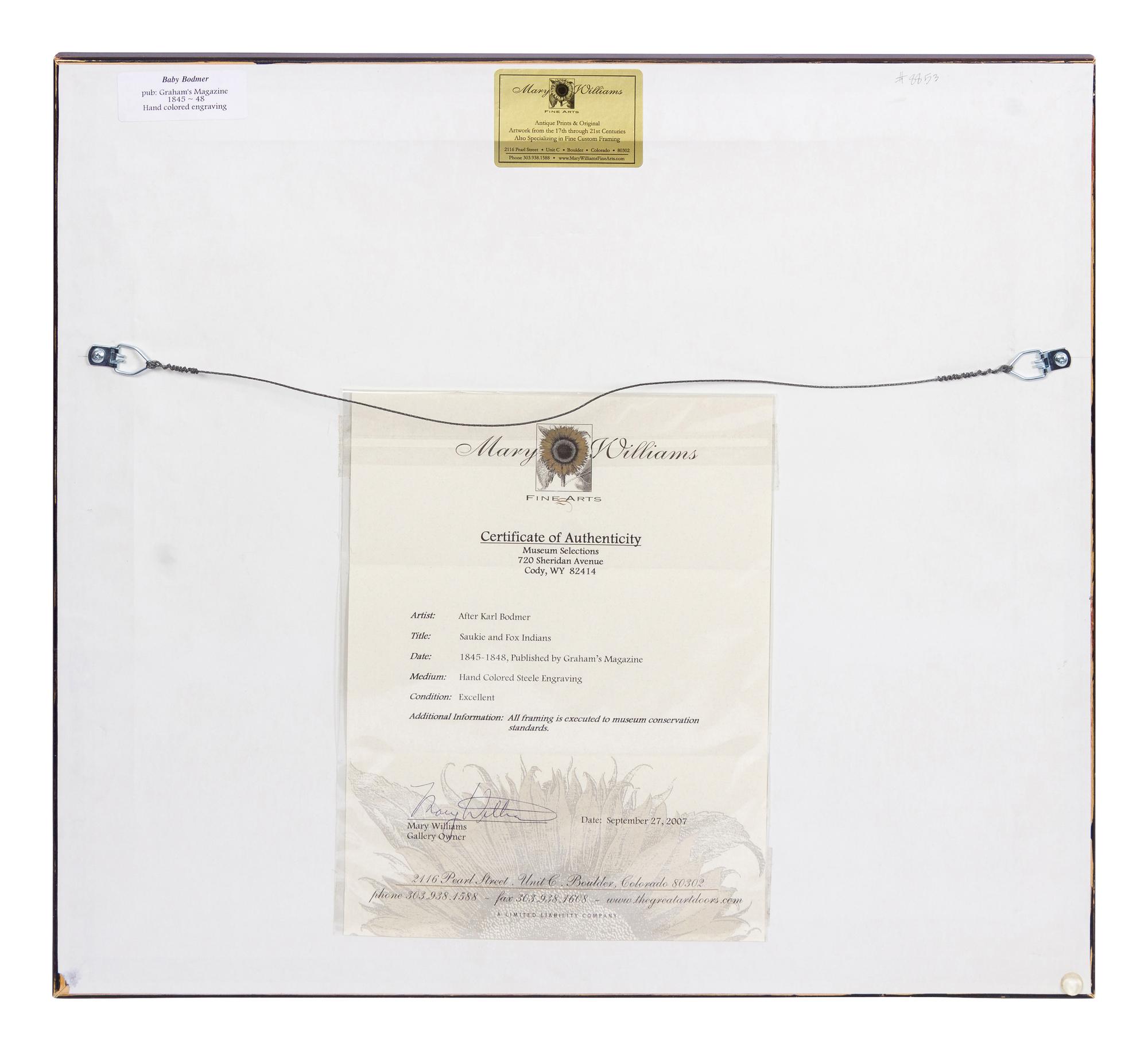 BODMER, Karl (1809-1893), after Saukie & Fox Indians