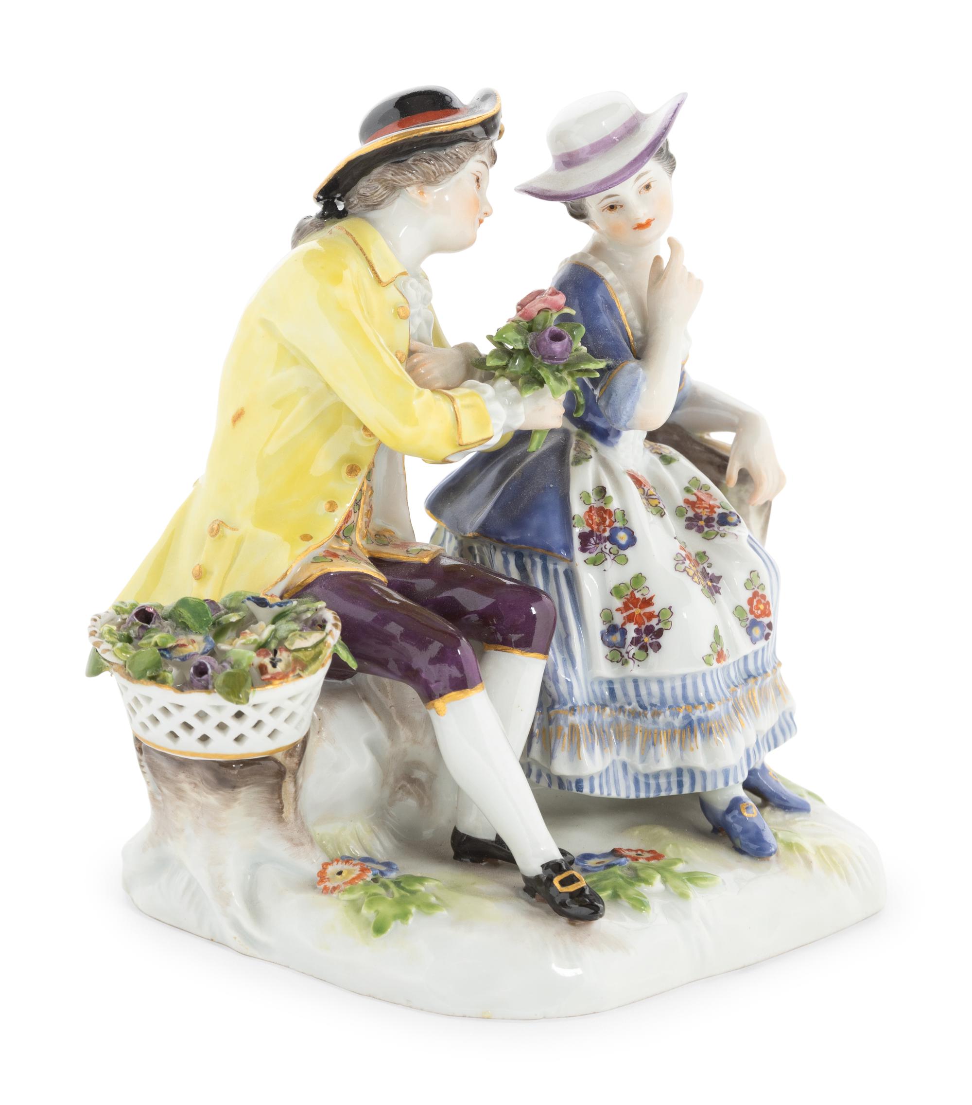 A Meissen Porcelain Figural Group