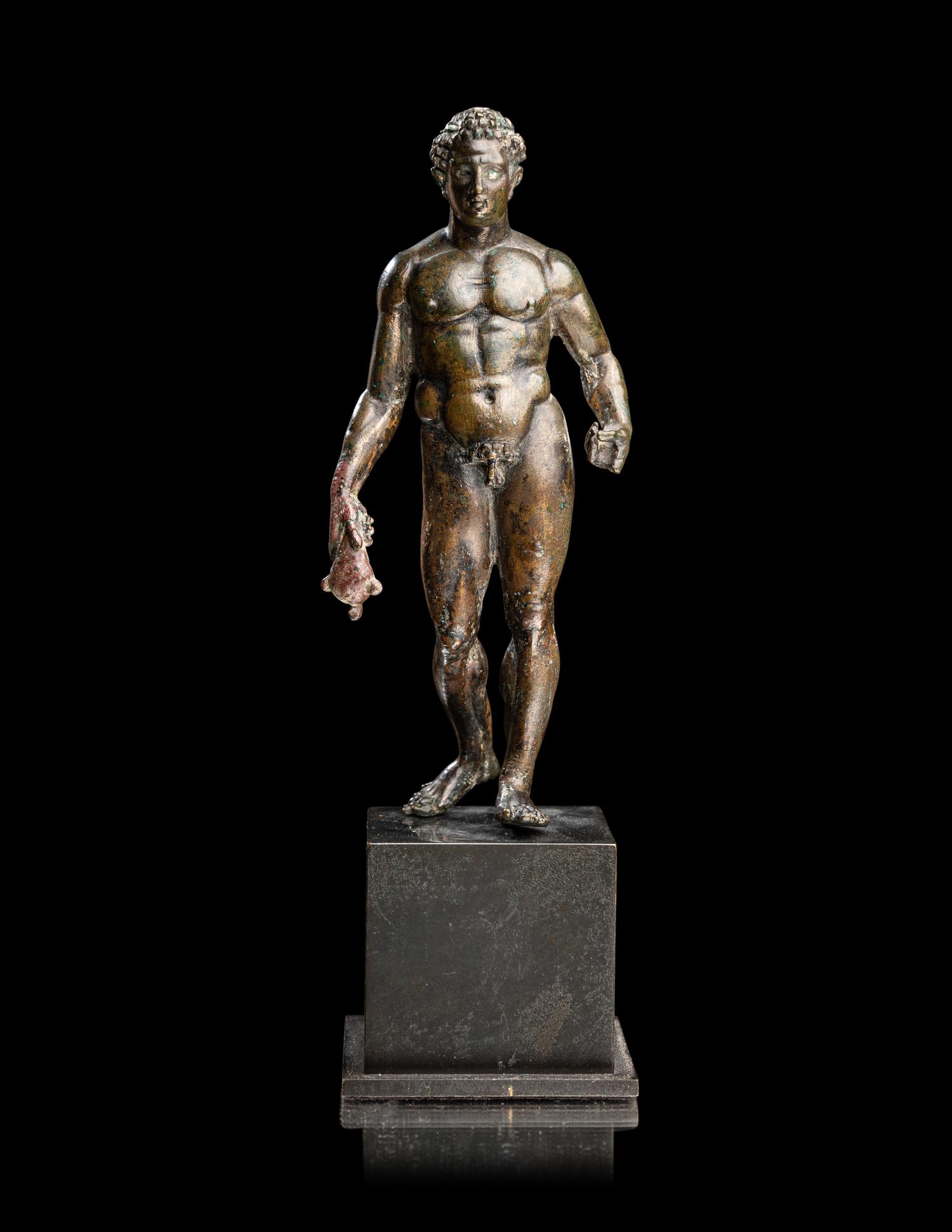 A Hellenistic Bronze Hermes with Silver Inlay