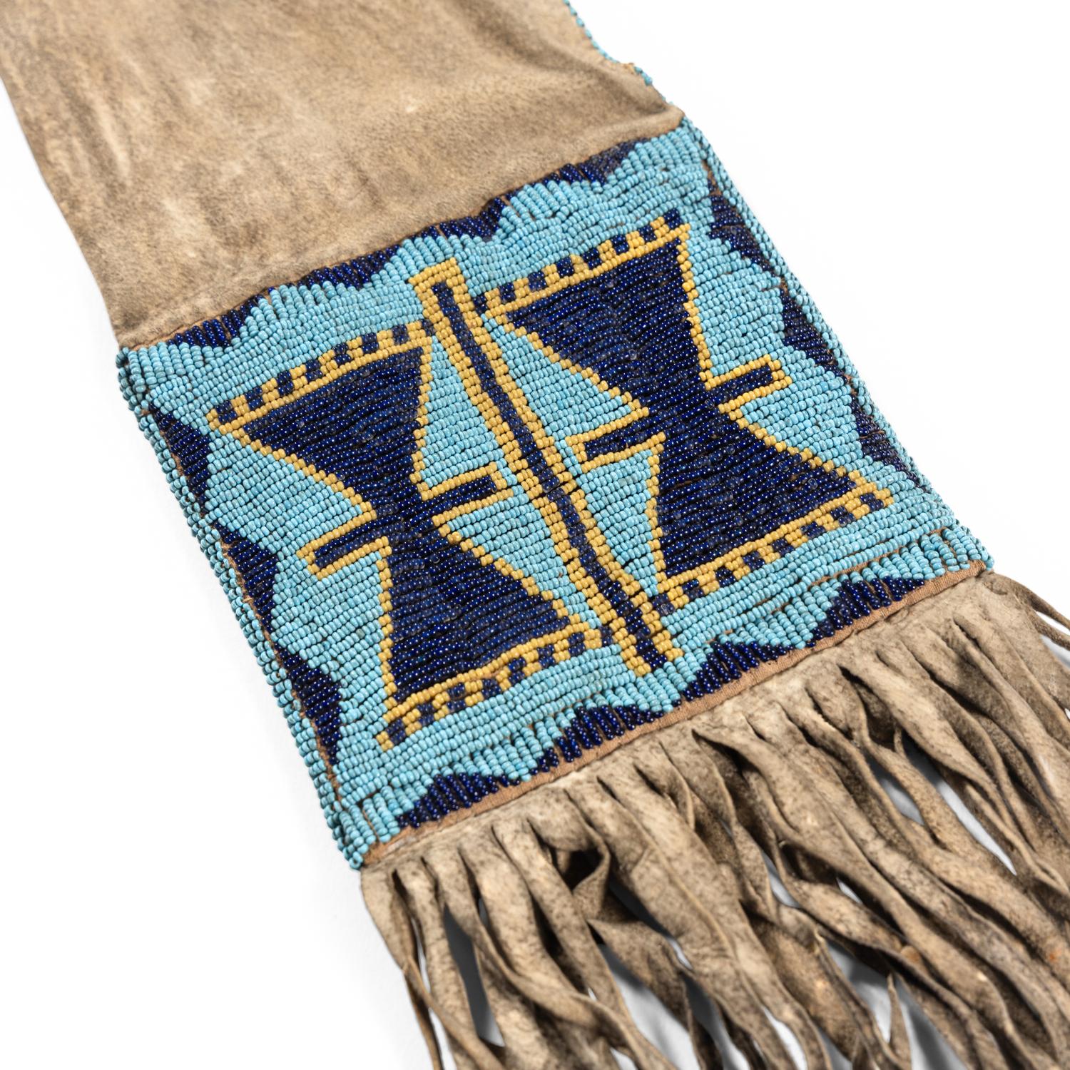 Blackfeet Beaded Hide Tobacco Bag