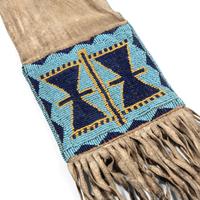Blackfeet Beaded Hide Tobacco Bag