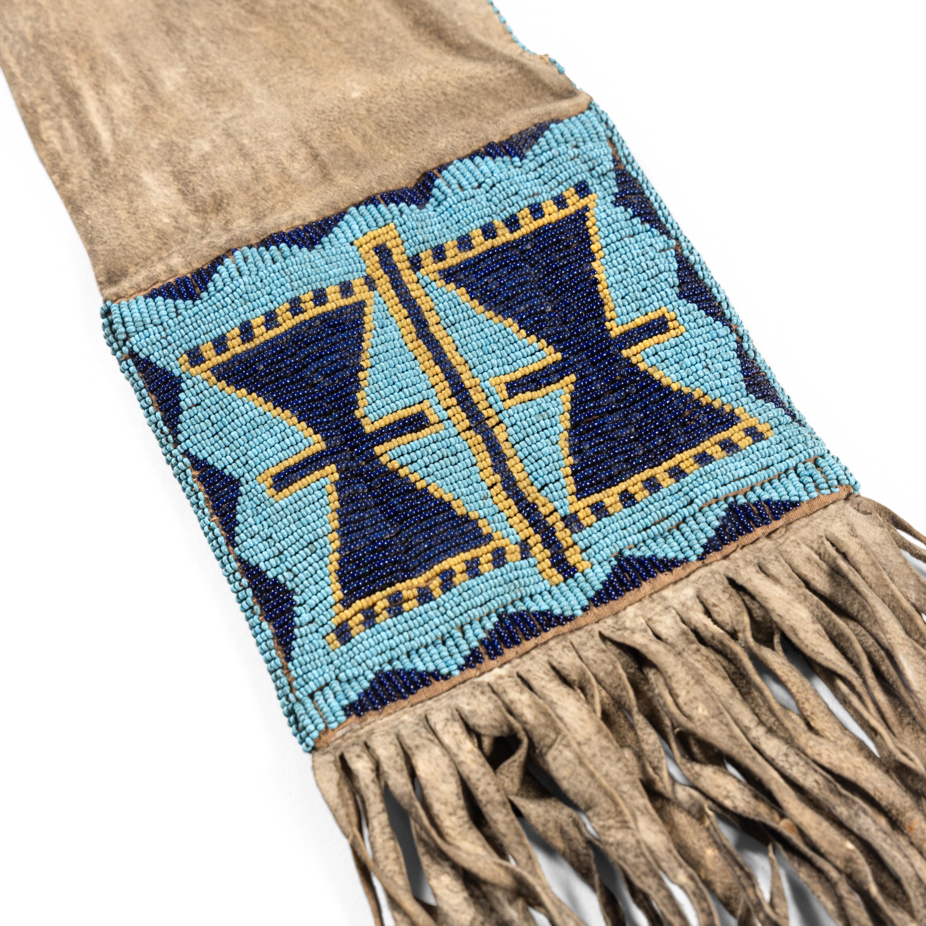 Blackfeet Beaded Hide Tobacco Bag