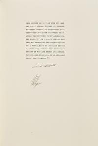 [LIMITED EDITIONS CLUB]. BECKETT, Samuel (1906-1989). Nohow On . [New York:] The Limited Editions Club, [1989].