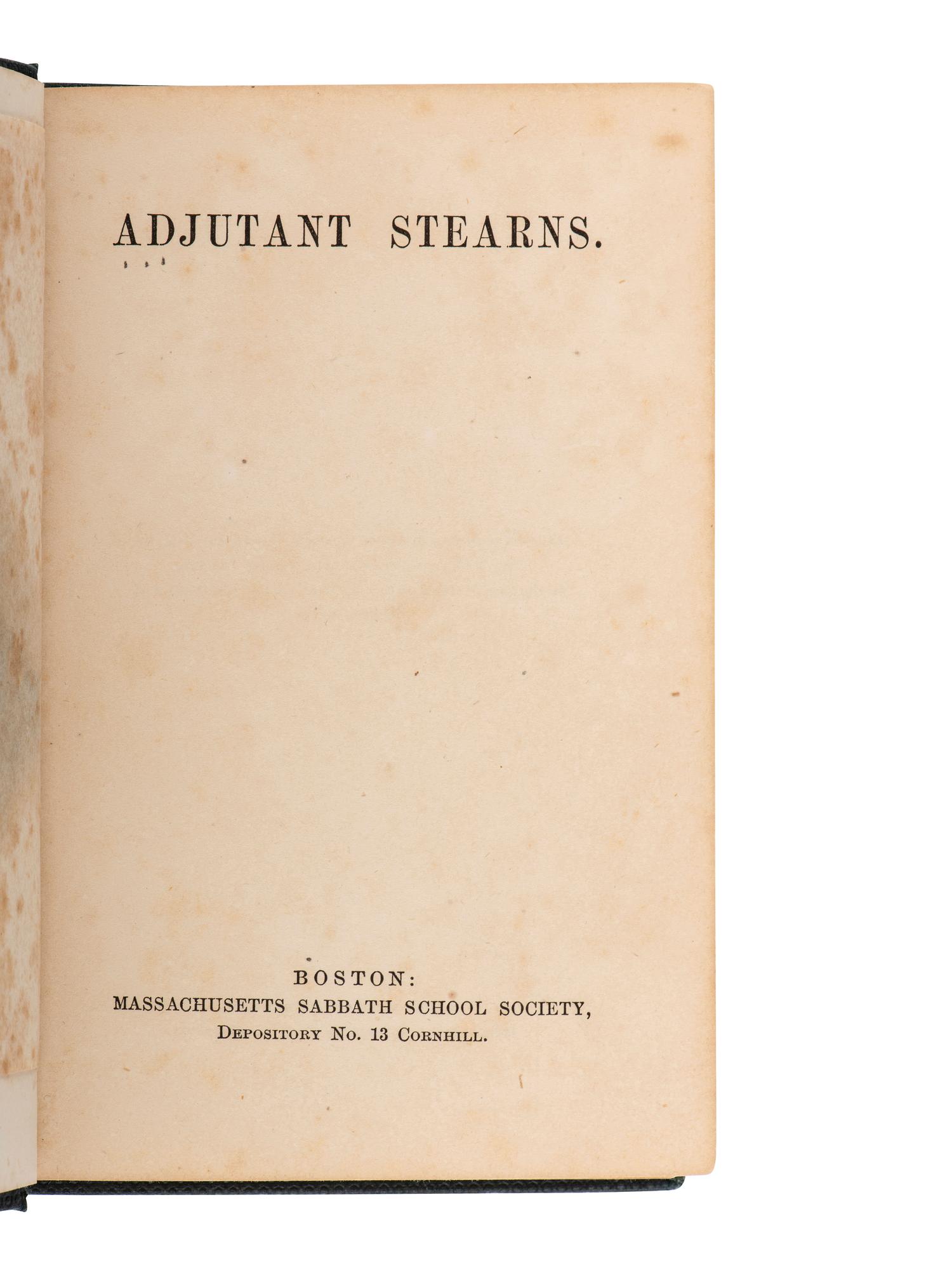 [CIVIL WAR]. 2 memorial books for fallen officers, Frazer Augustus Stearns & William Kirkland Bacon.