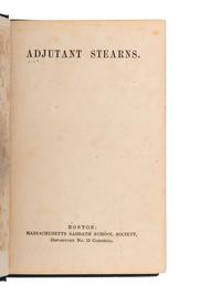[CIVIL WAR]. 2 memorial books for fallen officers, Frazer Augustus Stearns & William Kirkland Bacon.