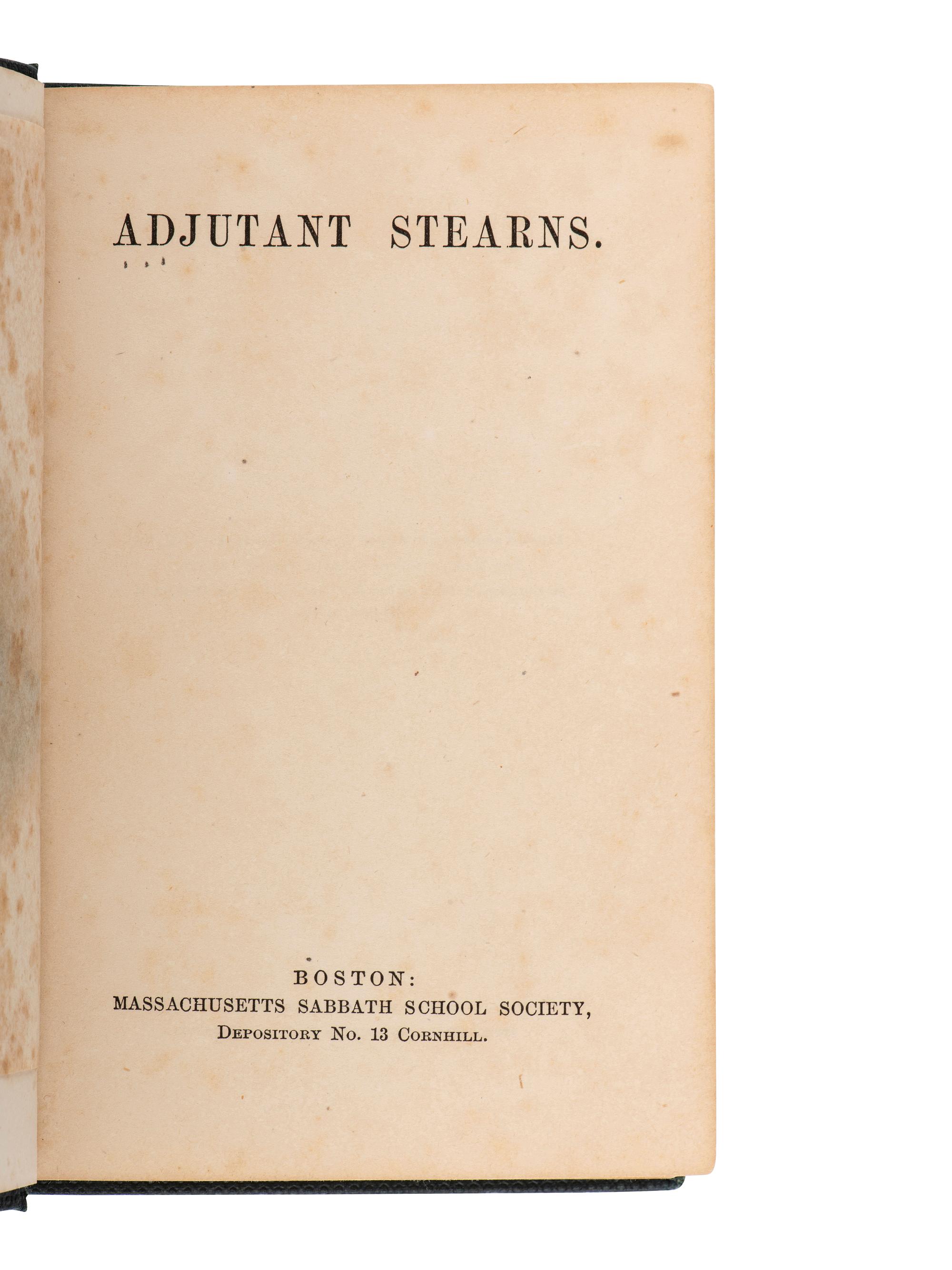 [CIVIL WAR]. 2 memorial books for fallen officers, Frazer Augustus Stearns & William Kirkland Bacon.