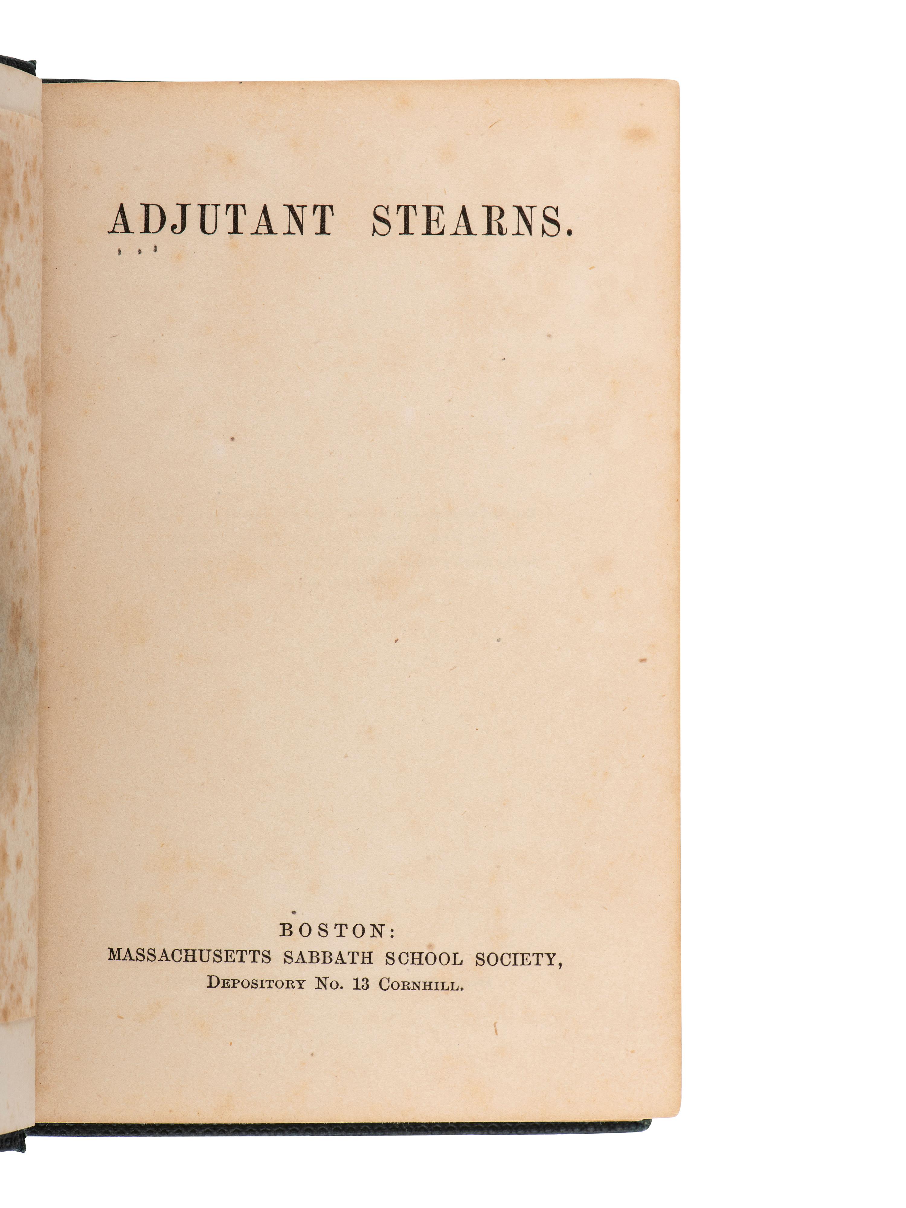 [CIVIL WAR]. 2 memorial books for fallen officers, Frazer Augustus Stearns & William Kirkland Bacon.