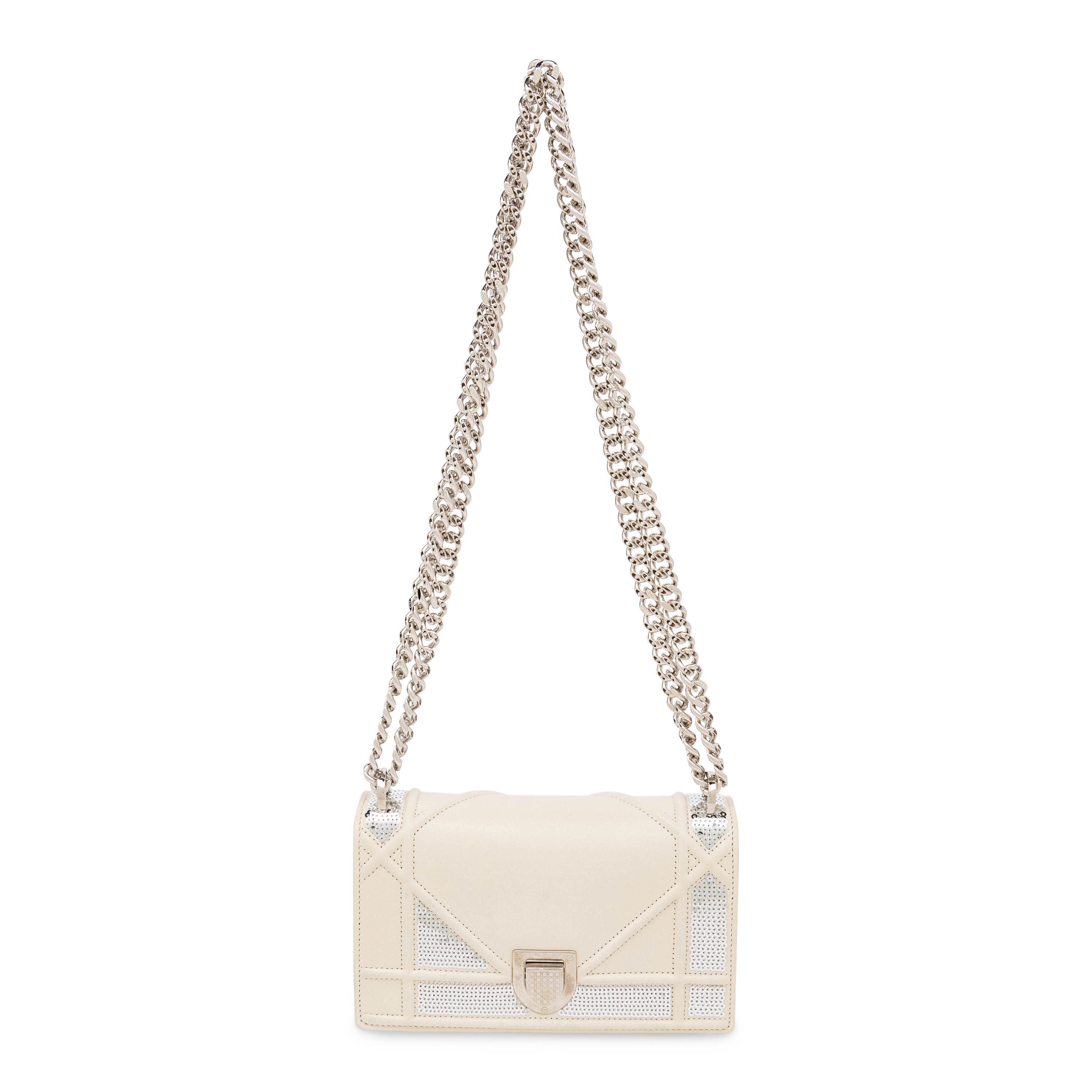 Christian Dior, Mini Diorama Bag in Sequined Leather