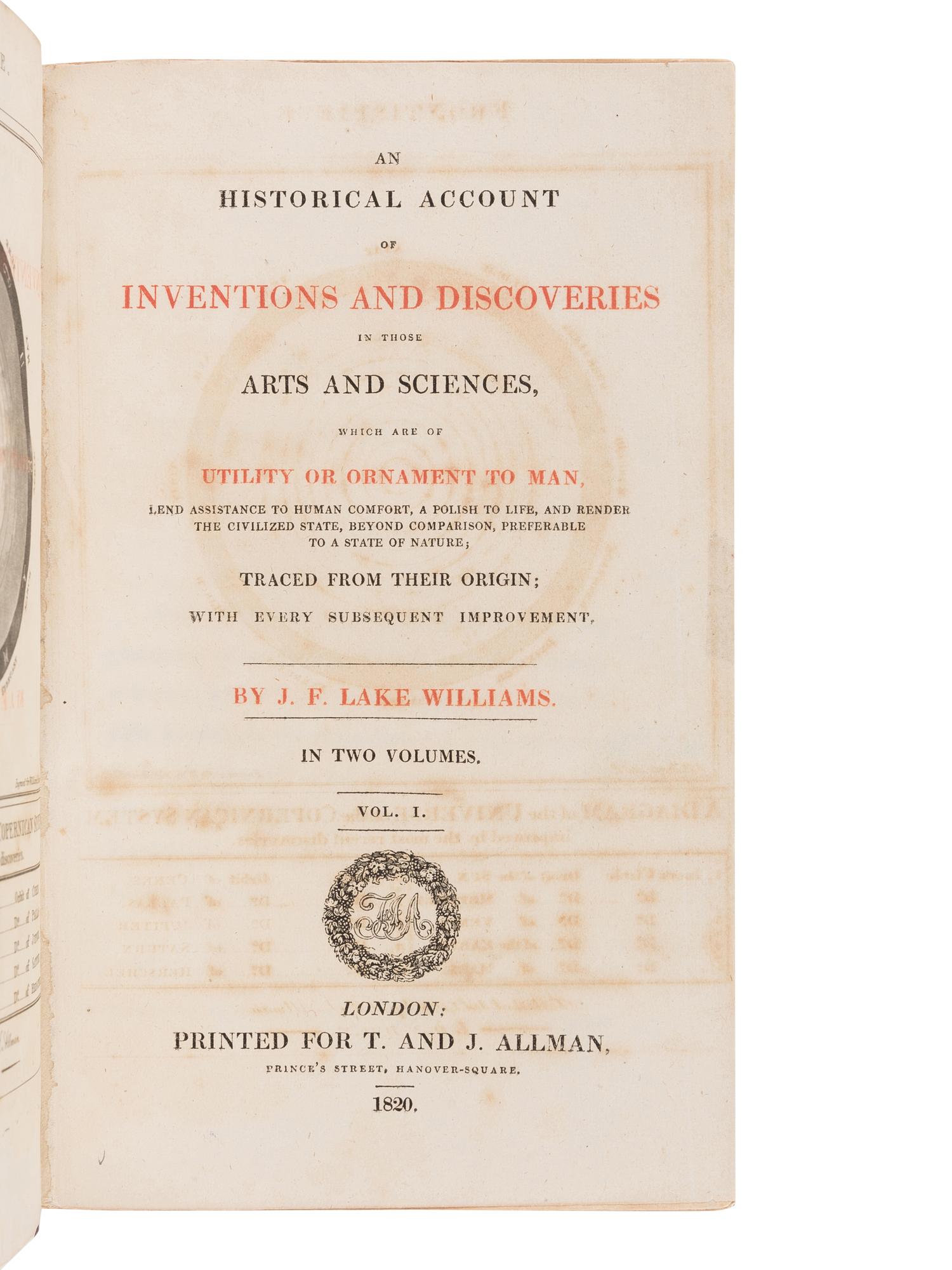 [SCIENTIFIC DISCOVERY] -- A group of 3 works in 4 volumes related to scientific discovery, comprising: