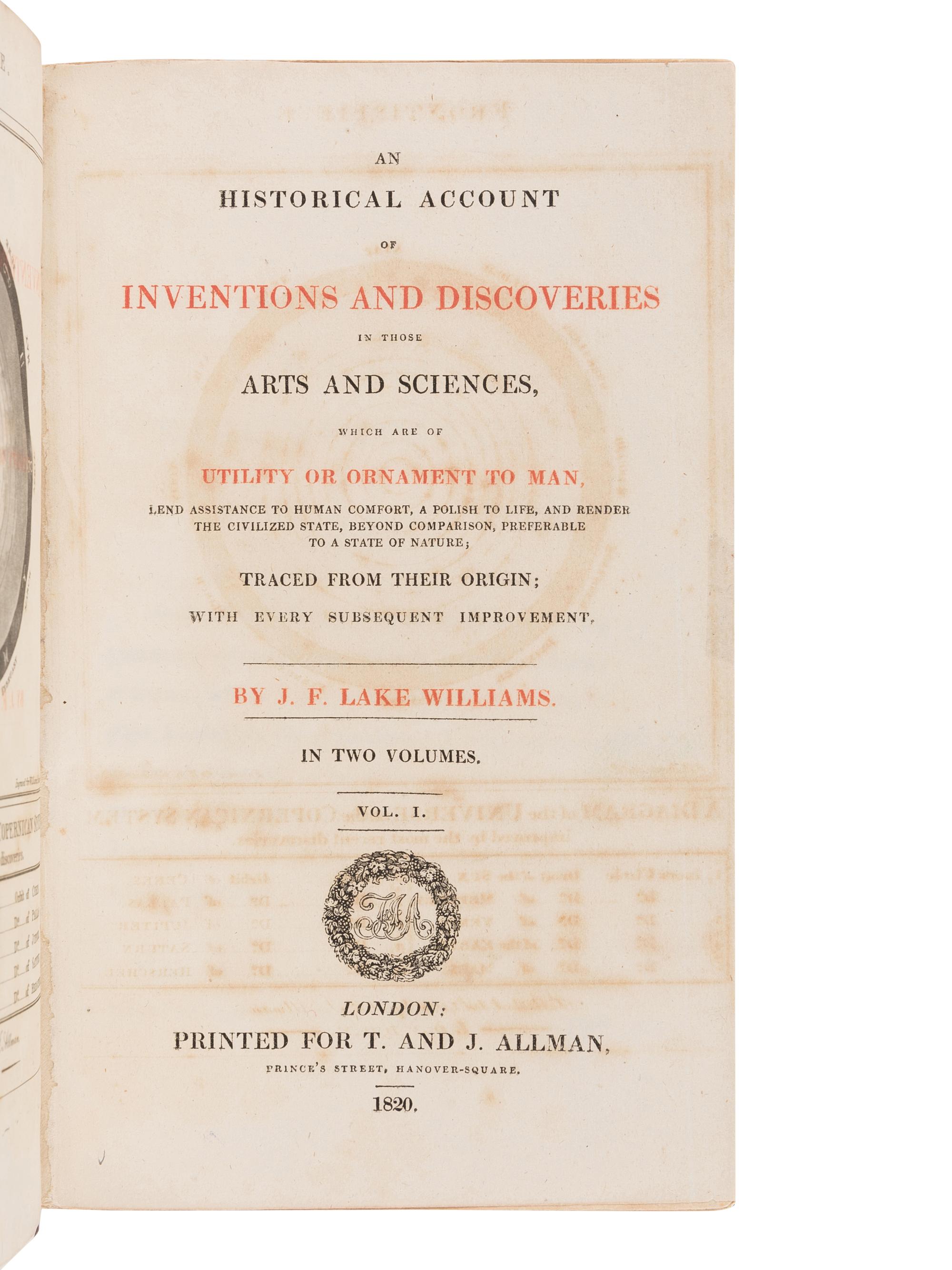 [SCIENTIFIC DISCOVERY] -- A group of 3 works in 4 volumes related to scientific discovery, comprising: