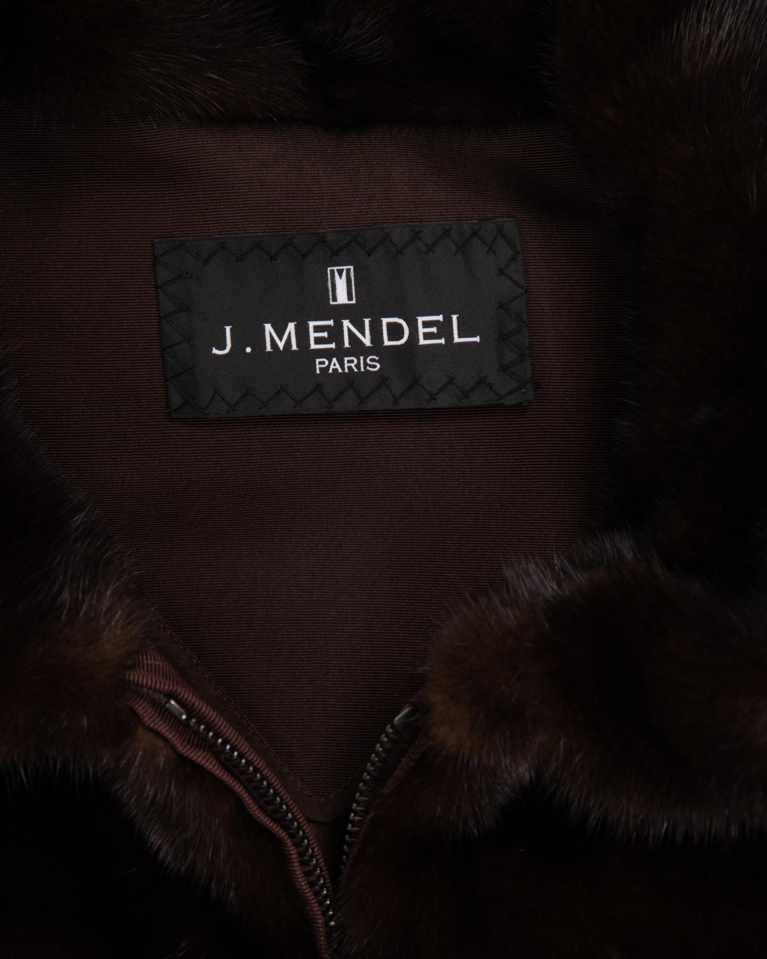 J. Mendel Mink and Suede Zip Front Vest