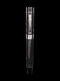 Conway Stewart: Churchill-Ebonite and Silver Trim Limited Edition Fountain Pen and Ink Set