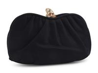Judith Leiber Gathered Satin Clutch and Butterfly Ear Clips