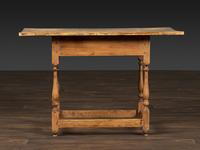 A William and Mary Pine and Maple Scrubbed Top Tavern Table