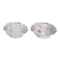 A Pair of Lalique Olga Caviar Bowls