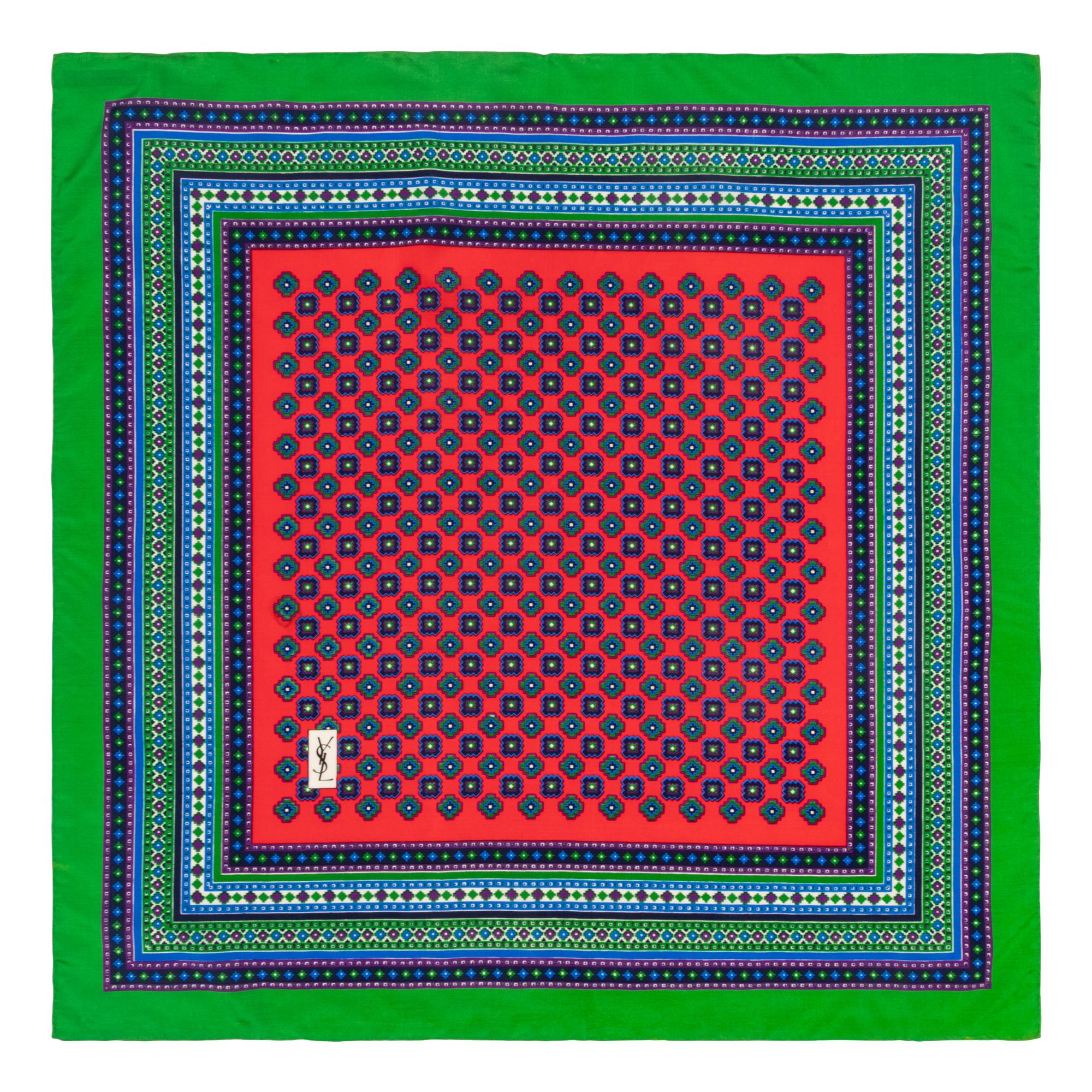 Five Designer Silk Scarves