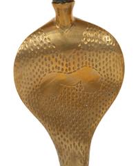 A Pair of Brass Cobra Candlesticks