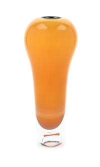 A Contemporary Cased Glass Vase Height 13 5/8 inches. — PROBABLY VENETIAN, LATE 20TH CENTURY