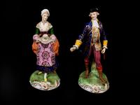 A Pair of Bohemian Porcelain Figures of a Man and Woman — KRAUTZBERGER, MAYER AND PURKERT, WISTRITZ, BOHEMIA, EARLY 20TH CENTURY