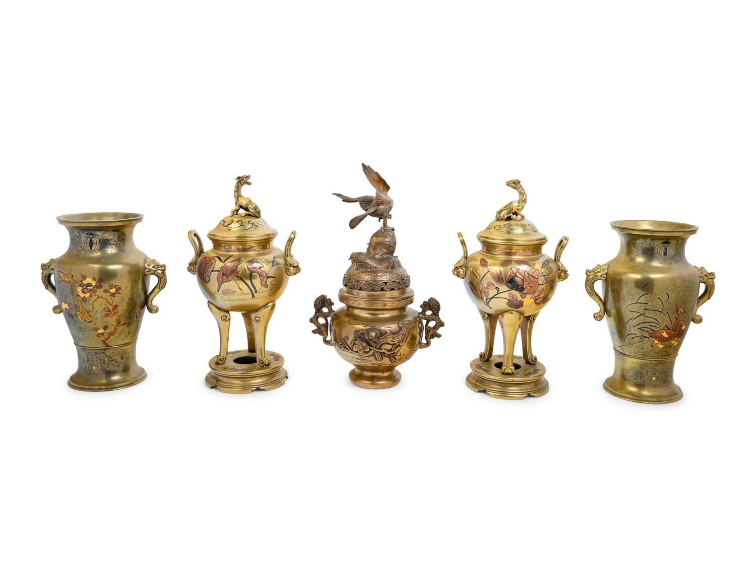 10 Japanese Copper Vessels